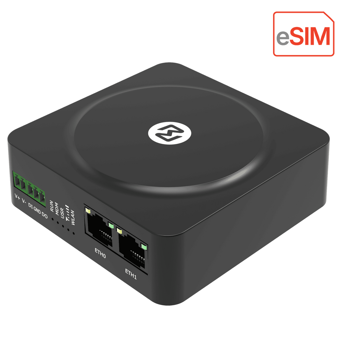 Robustel R1510e Industrial 4G/LTE eSIM Router — view 1