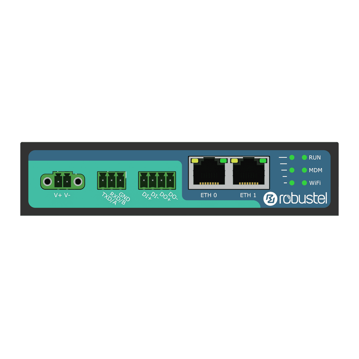Robustel R2010 Industrial Dual-SIM 4G/LTE Router — view 2