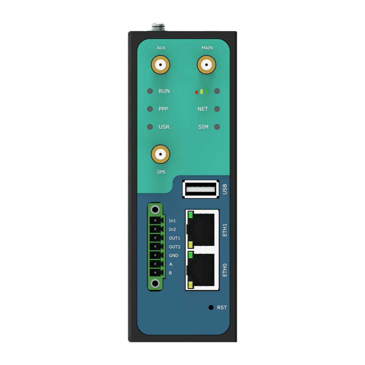 Robustel R3000 Industrial Dual-SIM Cellular VPN Router — view 2