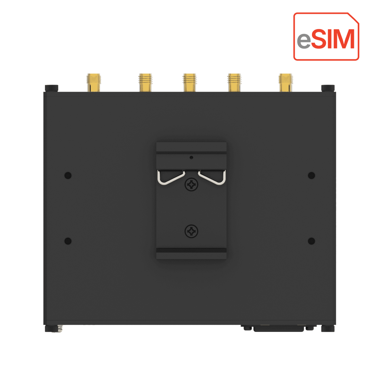 Robustel R5020e eSIM 5G Router — DIN rail mounting