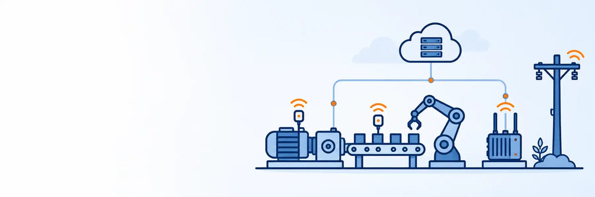 Sensors, gateways and cloud linked by LoRaWAN