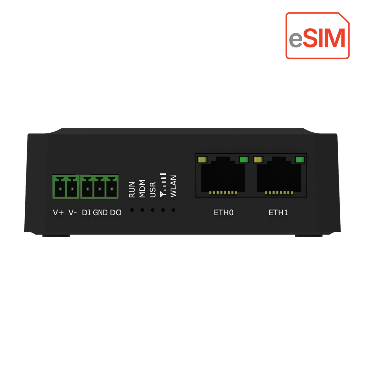 Robustel R1510e Industrial 4G/LTE eSIM Router — view 2
