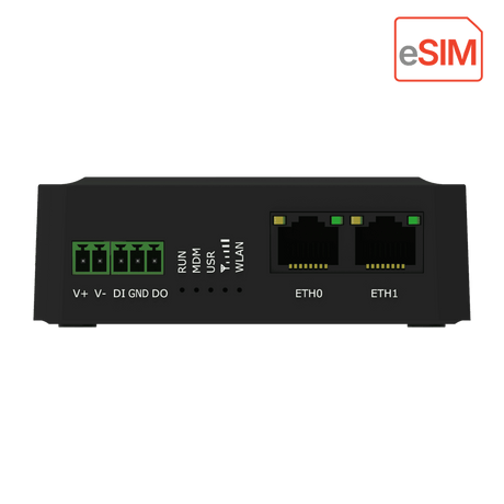 Robustel R1510e Industrial 4G/LTE eSIM Router — view 2