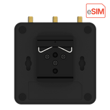 Robustel R1510e Industrial 4G/LTE eSIM Router — DIN rail mounting