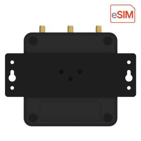 Robustel R1510e Industrial 4G/LTE eSIM Router — wall mounting