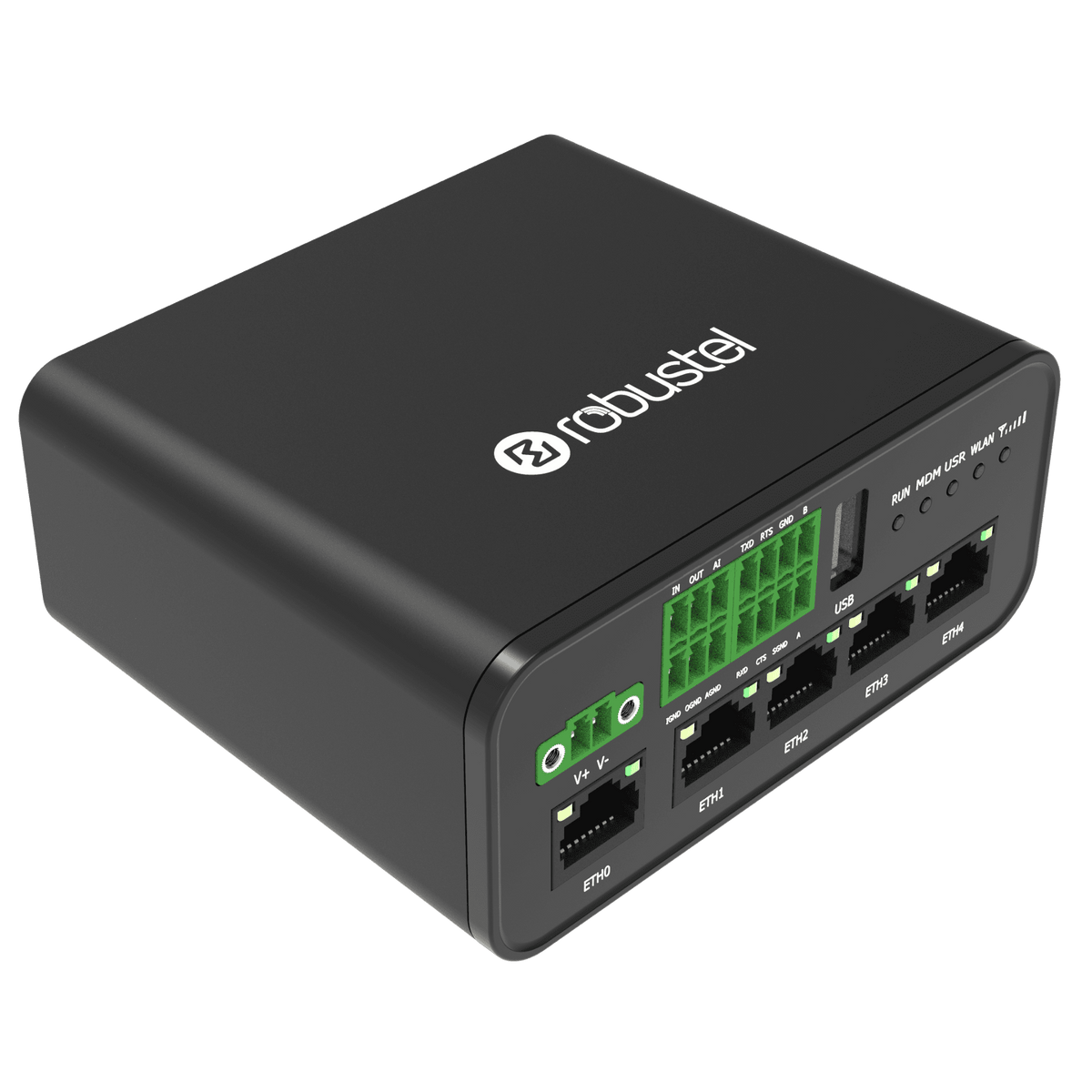 Robustel R1520 Industrial Dual-SIM 4G/LTE Router — view 3