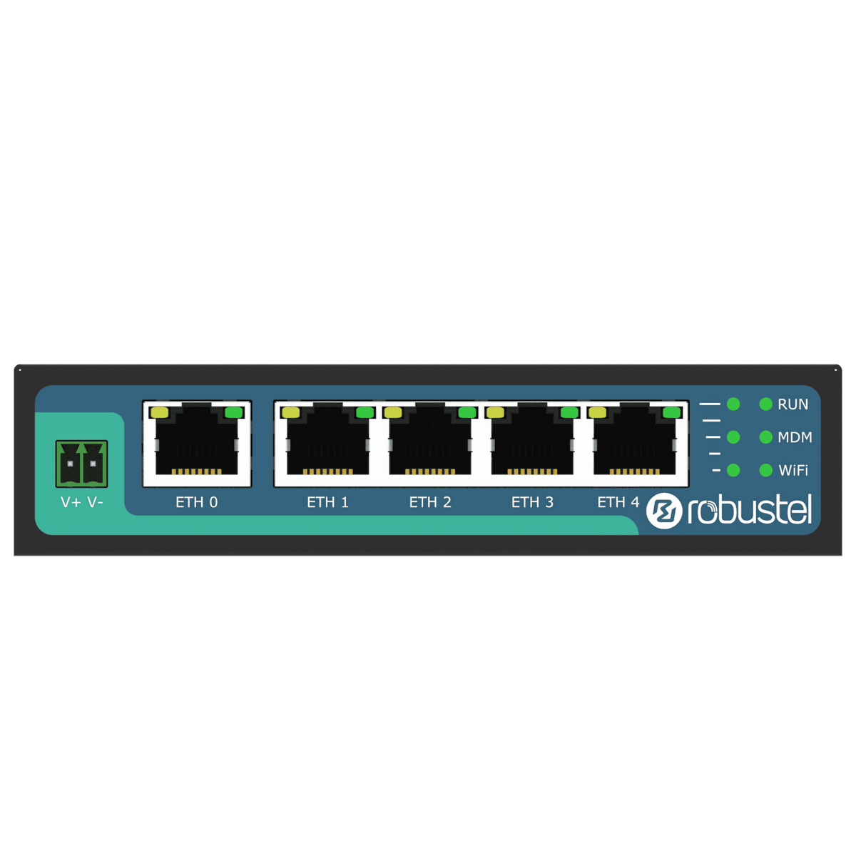 Robustel R2011 Industrial Dual-SIM 4G/LTE Router — view 2
