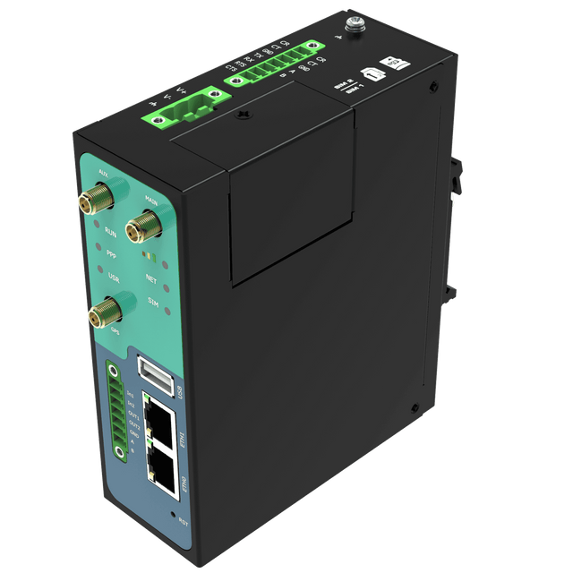 Robustel R3000 Industrial Dual-SIM Cellular VPN Router — view 1