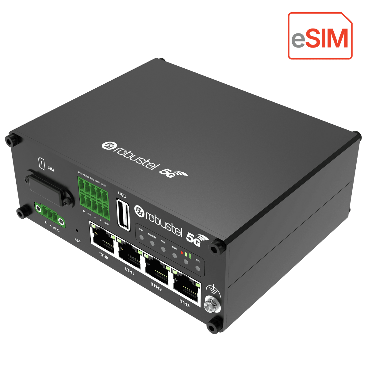 Robustel R5020e eSIM 5G Router — view 1
