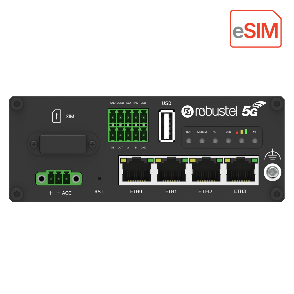 Robustel R5020e eSIM 5G Router — view 2