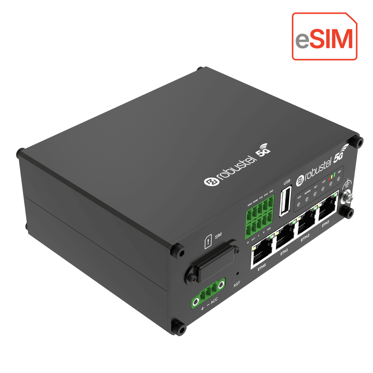 Robustel R5020e eSIM 5G Router — view 3